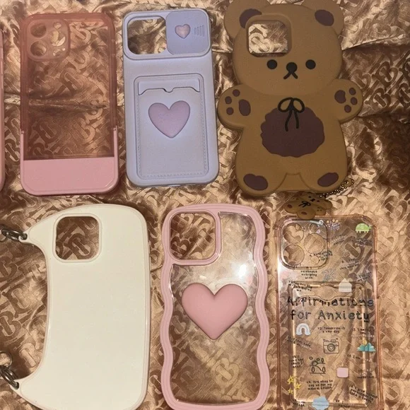 Iphone 13 Pro Max Cases/ Girly/ All Of Them Used Once/